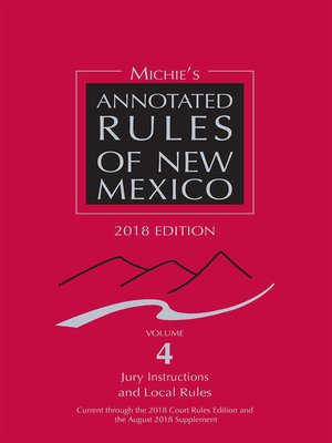 cover image of Michie's Annotated Rules of New Mexico